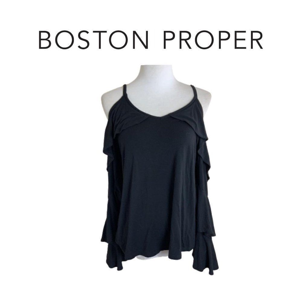 Boston Proper Black Top. Sz S